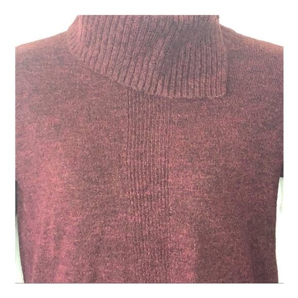 Banana Republic Factory Burgundy Split Cowl Neck Sweater XS - Picture 12 of 14